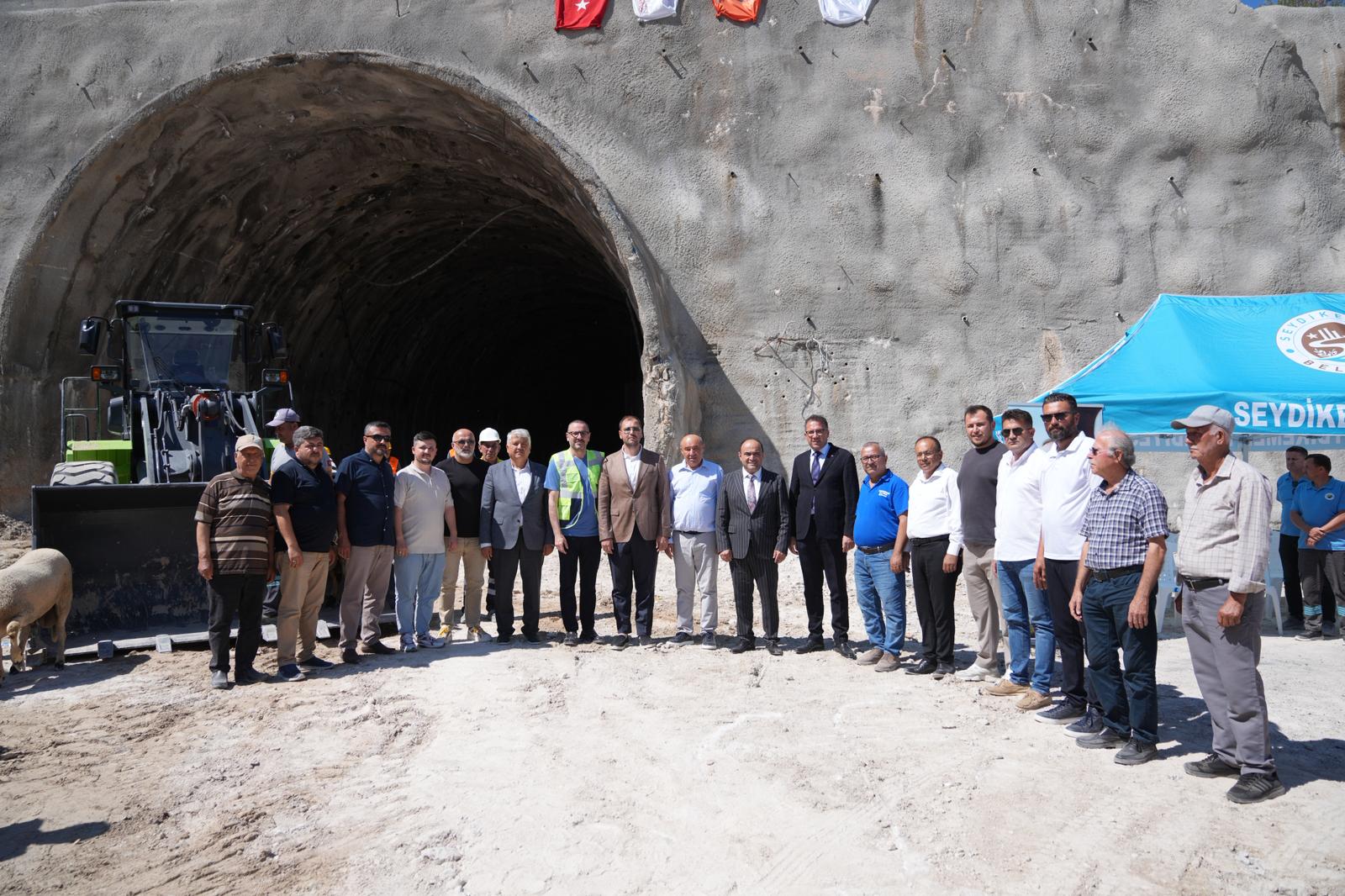 SEYDİKEMER KARABEL TÜNELİ İKMAL İHALESİ YAPILDI, ÇALIŞMALAR YENİDEN BAŞLADI 